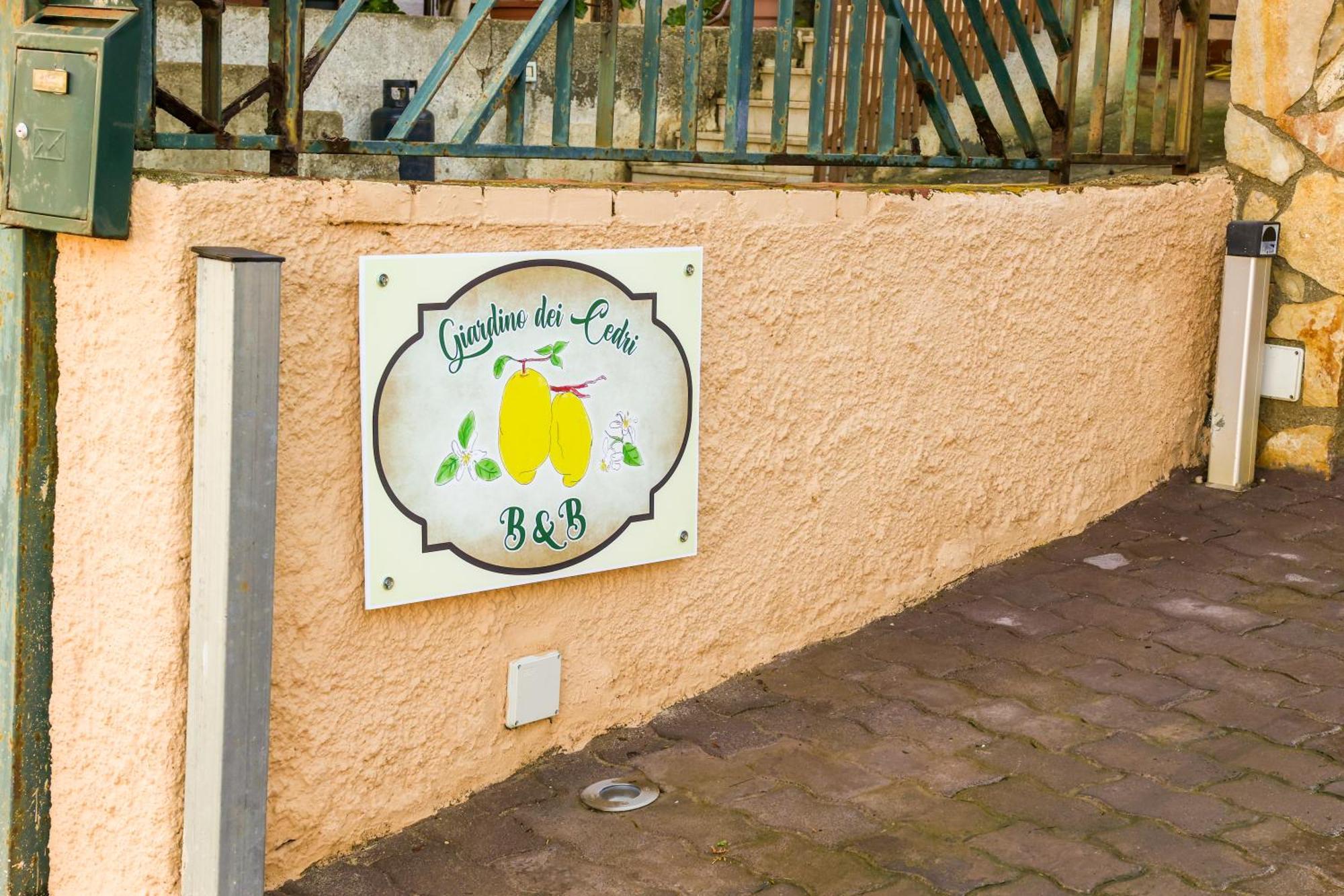 B&B Giardino Dei Cedri Trabia Exteriér fotografie